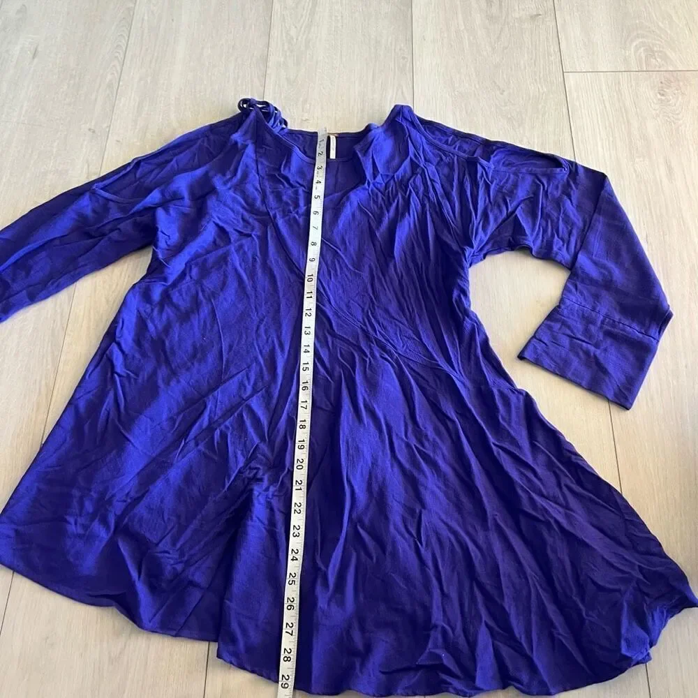 Free People Violet Long-sleeve Mini Dress size xs